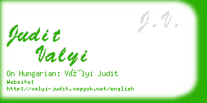 judit valyi business card